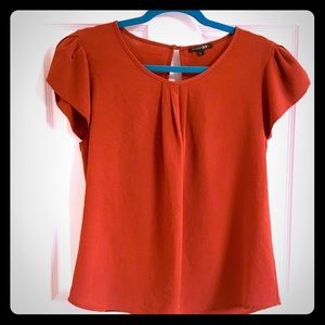 Rust Orange Papermoon Stitchfix Blouse in Large